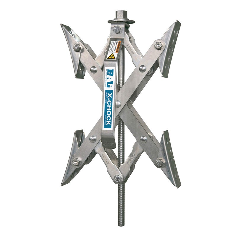 BAL 28010 X-Chock Tire Locking Chock â€“ Wheel Stabilizer for Tandem Axle Trailers & RVs â€“ Easy Ratchet Operation, Heavy-Duty Steel Construction - Image 1